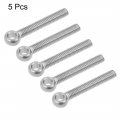 Uxcell M6 X 40mm Machinery Shoulder Swing Lifting Eye Bolt 36mm Thread Length 304 Stainless Steel 5pcs