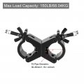 Uxcell Light Truss Clamps Aluminum Alloy Stage Lighting Pipe O Clamp For 1 18-1 42inch Od Tube Max Load 150lb Double Buckle
