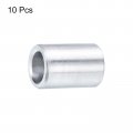 Uxcell 10pcs Aluminum Spacer 4 Bore X 3 8 Od 2 Length Screw Standoff Bushing Plain Round Metal For 1 Id Screws Bolts And Rods