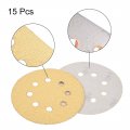 Uxcell 5 8 Hole Hook And Loop Sanding Discs 40 Grit Aluminum Oxide Sandpaper For Random Orbit Sander Wood Metal Wet Dry