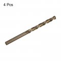 Uxcell 4pcs 6 8mm Drilling Dia Straight Shank High-speed Steel Cobalt Metric Twist Drill Bit Rotary Tool