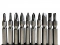 10-piece Double Ended Screwdriver Bit Set Star Phillips And Flat Bits