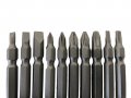 10-piece Double Ended Screwdriver Bit Set Star Phillips And Flat Bits
