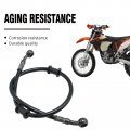 Anxingo Motorcycle Braided Steel Brake Clutch Line Hose Replacement For Atv Motorbike Pit Dirt Bike 23 6inch 60cm Oil Pipe