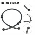 Anxingo Motorcycle Braided Steel Brake Clutch Line Hose Replacement For Atv Motorbike Pit Dirt Bike 23 6inch 60cm Oil Pipe