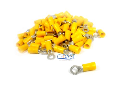 Xscorpion Rtt10y 12-10 Gauge Crimpable Ring Terminals Yellow