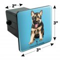 I Know A Little German Shepherd Puppy Dog Tow Trailer Hitch Cover Plug Insert