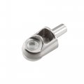 Uxcell Shelf Support Pegs 20pcs Glass Pins Bracket Zinc Alloy Nail Polished Rod Joint With Suction Cup 5mm Dia Pin