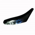 Vps Seat Cover For Honda Xr250r 86-95 Blue Lightning Skull Pile Dirtbike 