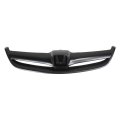 Front Grille For Honda Civic 2004 2005 Black Painted Plastic Replacement Fits Ho1200164 And 71122s5aa00zb Standard Style 