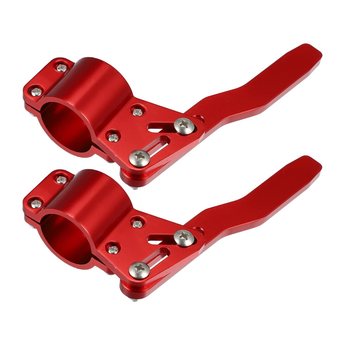 2pcs Car Turn Signal Extension Steering Wheel Rod Position Up Kit Red