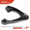 A-premium Front Right Upper Control Arm With Ball Joint Bushing Compatible Honda Civic 1996-2000 Acura El 1997-2000