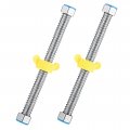 Generic 4 Pcs Bellows Flexible Water Heater Connectors Corrugated Hose 1 2 Inch Pipe Moonshine Faucet Connector Component