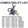 Waltyotur Carburetor Carb Replacement For Yamaha Tri Moto 200 1983-1985 225 1983-1986