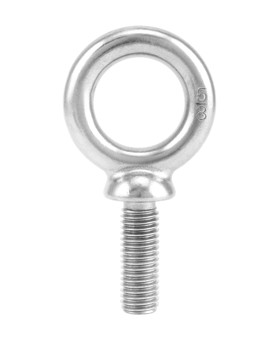 Eye Bolt 5 Pack 8 -11 X 1-3 4 Marine Grade 304 Stainless Steel Lifting Ring Threaded Eyebolt Machinery Shoulder Eyebolts