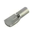 Rok Hardware 5mm Shelf Pins Pegs Flat Spoon Style With Stop Nickel 100 Pack 