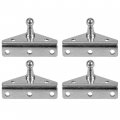 Red Hound Auto Four 4 Pack 90 Degree Angled Outside Mount Lift Support Bracket Zinc Plated Gas Shocking Lid Strut Prop Spring 