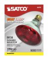 Satco S4751 06 Br38 Incandescent Infrared Reflector Heat Lamp Red 175 Watts Pack