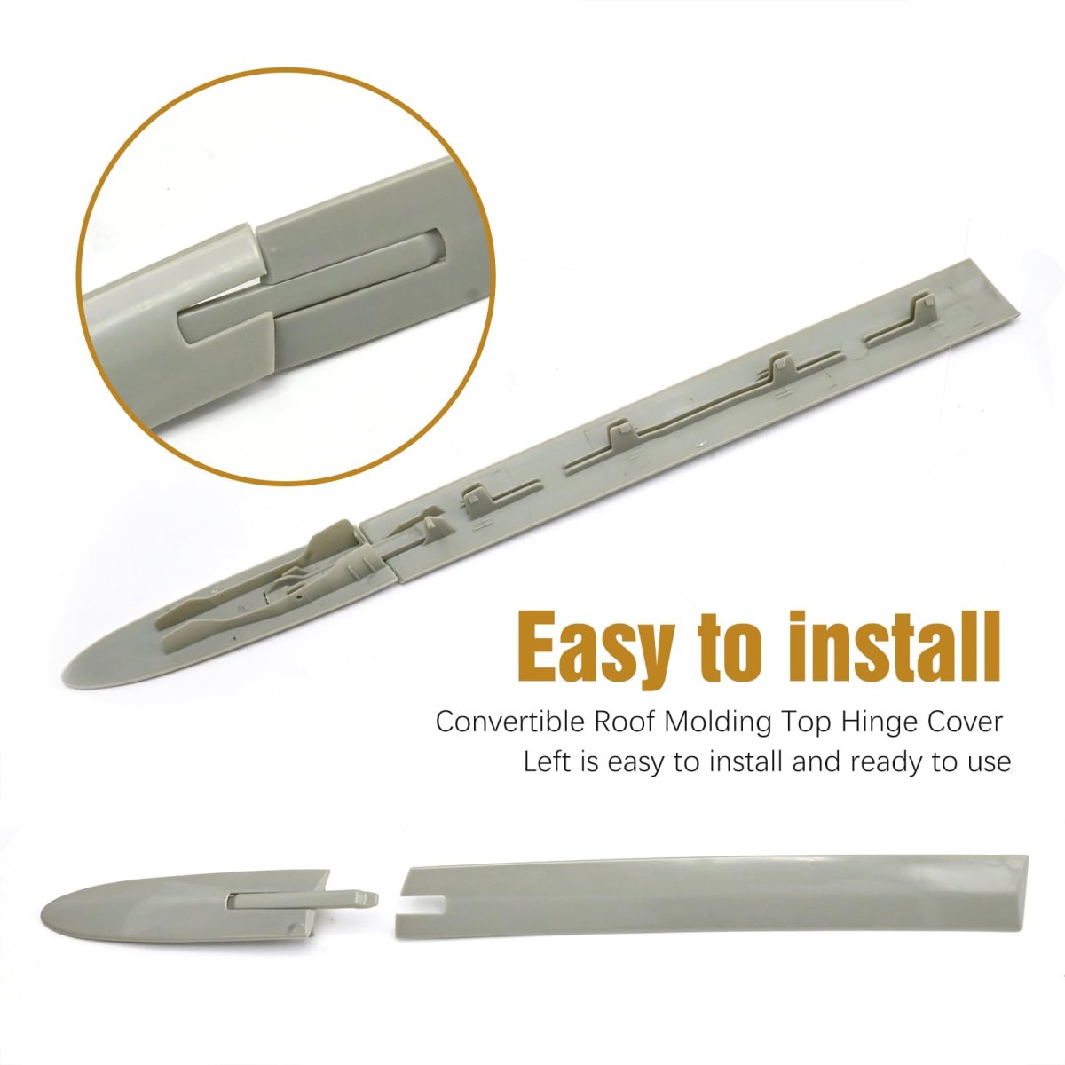 Left Or Right Convertible Roof Top Hinge Cover With Clip 54377184037 54377184038 Replacement For Bmw 328i 2007-2013 335i 428i