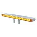 United Pacific 37944 19 Led Reflector Double Face Light Bar Amber Red Lens 