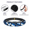 Vintage Nicaragua Nicaraguan Flag Steering Wheel Cover Protector Elastic Neoprene Car Wrap Accessories Vehicle Auto Trucker