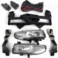 G-plus Front Bumper Fog Lights Set W Bracket Compatibleith Nissan Rogue S Sl Sv 2017-2018 Clear Lens Driving Lamps A Pair W