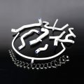 G-plus Silicone Radiator Coolant Hose Kit Clamps Compatible With 1994-1998 Vw Golf Gti Mk3 Vr6 2 8 V6 8pcs White