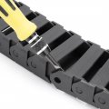 Uxcell R28 15mm X 40mm Innerh Innerw Black Plastic Wire Carrier Cable Drag Chain 1m Length For Cnc