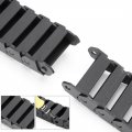 Uxcell R28 15mm X 40mm Innerh Innerw Black Plastic Wire Carrier Cable Drag Chain 1m Length For Cnc