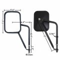 Httmt- 7 7inch Shakeproof Rectangular Door Hinge Rearview Side Mirrors Off Compatible With Wrangler Jk Cj Yj Tj Jl 2007-2017 P