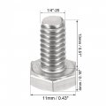 Uxcell 1 4-20 X 2 Hex Bolts 304 Stainless Steel Hexagon Screw Bolt 20pcs