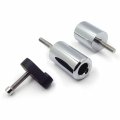 Httmt- Chrome Frame Sliders Crash Protectors Compatible With 2007-2008 Kawasak Ninja Zx6r Zx6 R P N Mt219-033a