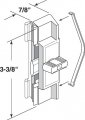 Prime-line F 2649 Black Adjustable Window Latch And Pull With Night Lock Superior Single Pack