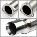 4 Inches Rolled Muffler Tip Catback Exhaust System Compatible With Acura Integra Rs Gs Ls 4-door Sedan 1994-2001 Stainless