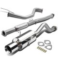 4 Inches Rolled Muffler Tip Catback Exhaust System Compatible With Acura Integra Rs Gs Ls 4-door Sedan 1994-2001 Stainless
