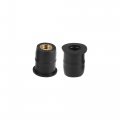 20pcs M5 5mm Motorcycle Windscreen Screws Fairing Bolt Windshield Mounting Nuts Installation Black
