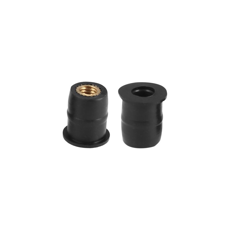 20pcs M5 5mm Motorcycle Windscreen Screws Fairing Bolt Windshield Mounting Nuts Installation Black