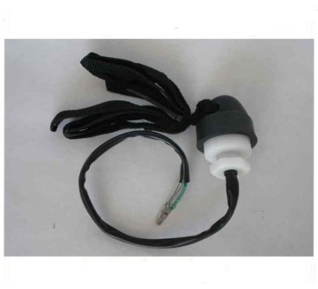 Universal Kill Safety Switch Pull Cord For 50 To 110cc Atv Go Kart 2 Wire Engine Stop Tether With Handlebar Mount