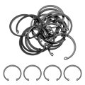 20pcs 1-25 32 45mm Internal Retaining Ring Circlip 65 Mn Spring Steel Snap Rings C-clips For Grooved Shafts Studs Black 