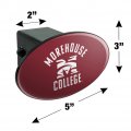 Morehouse College Maroon Tigers Logo Oval Tow Hitch Cover Trailer Plug Insert 2