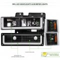 Tlaps 7422438524539 For 1994-2000 Chevy C10 C K Pickup Truck Silverado Suburban Tahoe Drl Led Strip Bar Black Housing