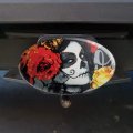 Dia De Los Muertos Day Of The Dead Woman Tattoo Oval Tow Trailer Hitch Cover Plug Insert