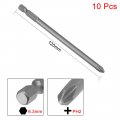 Uxcell 10 Pcs 6mm Ph2 Magnetic Phillips Screwdriver Bits 1 4 Inch Hex Shank 7-inch Length S2 Power Tool