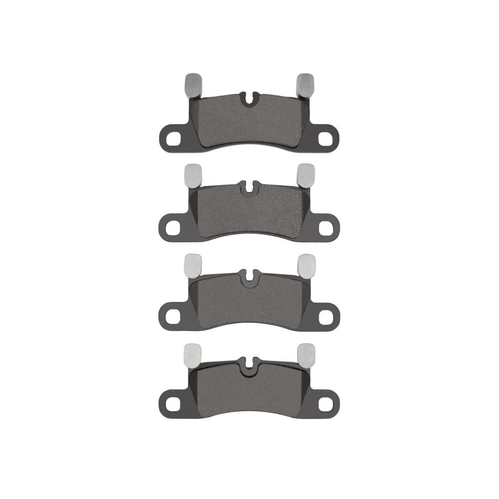 Front Brake Pads For Porsche Cayenne 2011 To 2018 4000 Hybridynamic Series Electronic Pad Wear Sensor 2 99 In Height 0 63