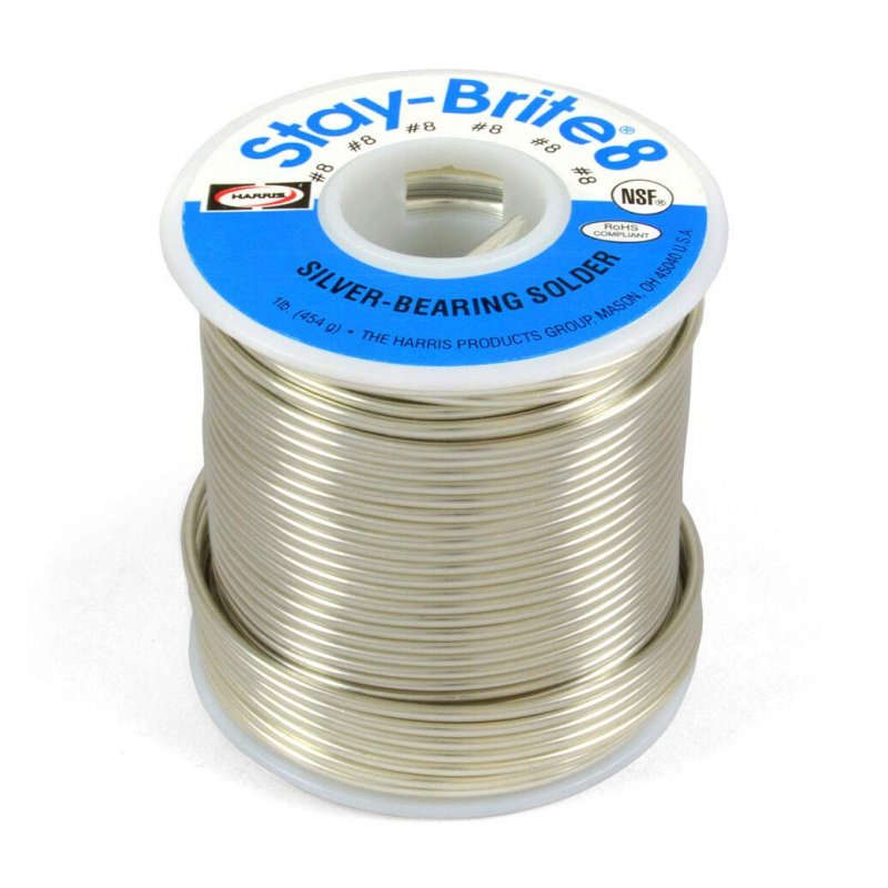 Harris Stay-brite 8 Silver Bearing Solder 16 1 Lb Pound Spool Sb831