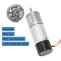 Bemonoc 25ga370 Encoder Metal Gearmotor 12v Dc 25rpm Gear Motor With For Arduino And 3d Printers