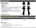 Front Strut And Coil Spring Assembly 2 Piece Kit Compatible With 2011-2016 Buick Regal Fwd Excludes All Wheel Drive Active