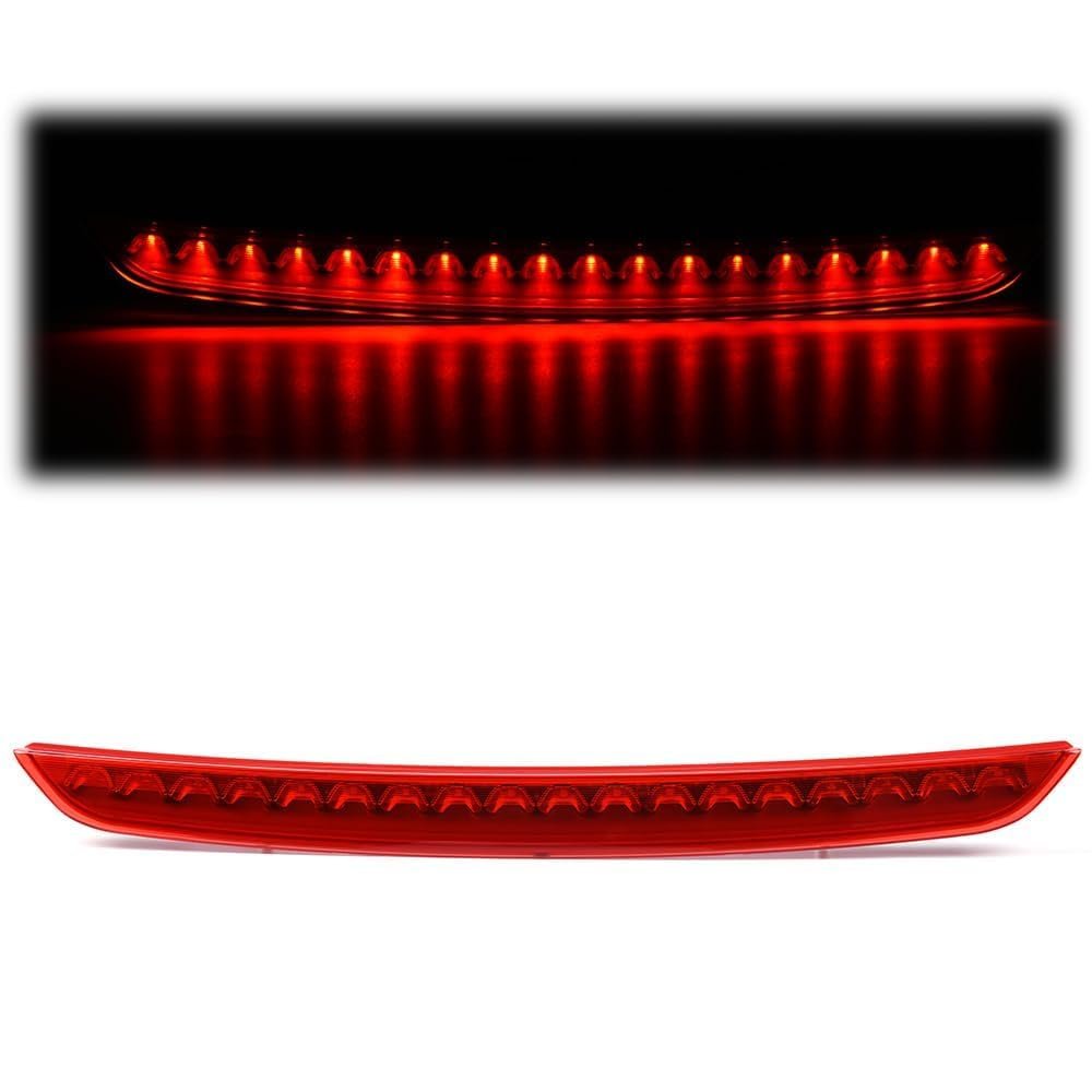 Led 3rd Brake Light For Audi Mk2 Tt 8j Coupe Roadster 2007 2014 High Mount Rear Stop Lamp With Red Lens And Chrome Housing