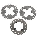 2005 Bombardier Outlander 400 4x4 Front And Rear Sport Brake Rotors Semi Metallic Pads Stainless Steel