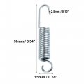 X Autohaux 2 Pcs Universal 90mm Length Motorcycle Brake Pedal Return Spring Side Kickstand Silver Tone Metal